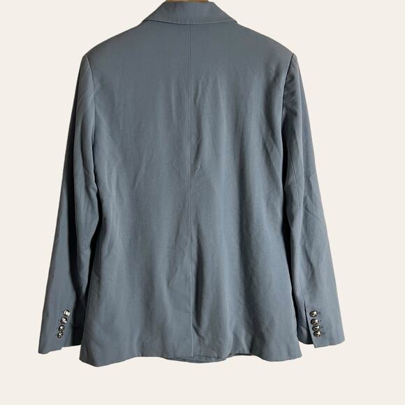 WeWoreWhat Light Blue Peak Lapel Women’s Blazer Jacket Size Medium - Picture 8 of 11